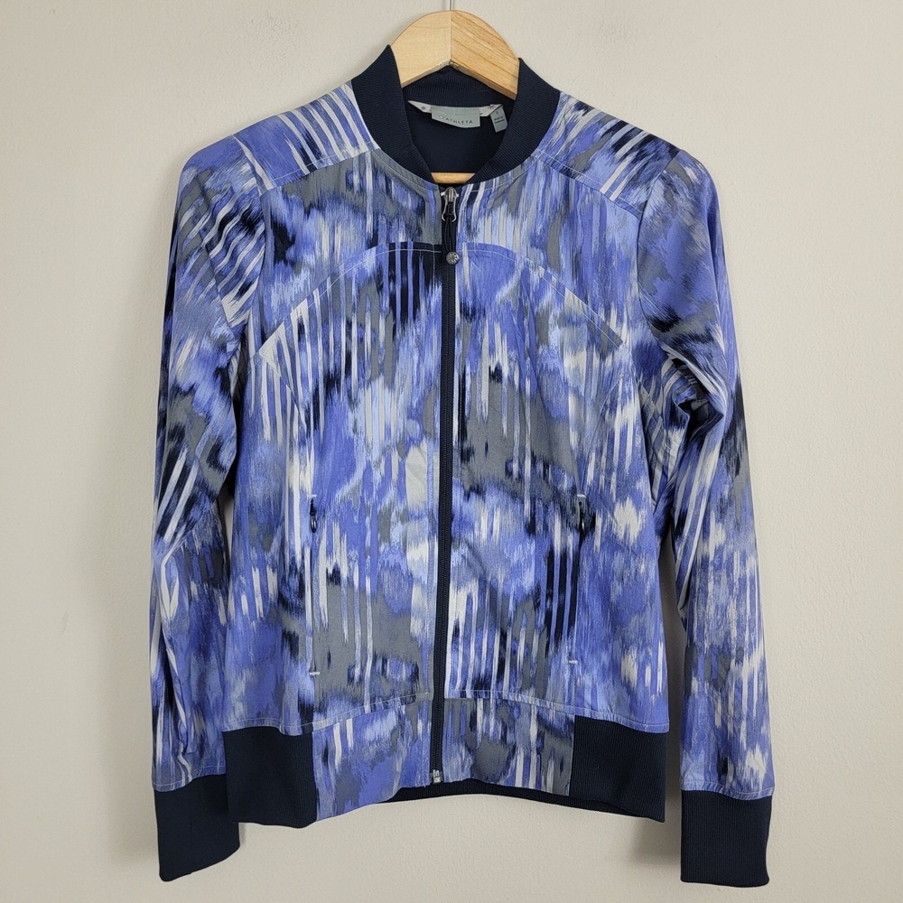 Athleta Wailea Breezy‎ Bomber Jacket Womens Size S Full Zip